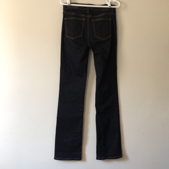 🌟BNWT🌟ANN TAYLOR🌟 Slim Boot Mid Rise Jeans. Size 4T Dark Blue. - Picture 4 of 7